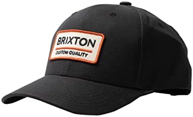 Brixton Linwood Snapback, Adjustable Baseball Cap for Men, Black